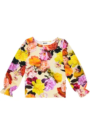 Molo Raina floral cotton-blend jersey top