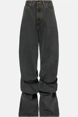 Y / PROJECT Evergreen Draped Cuff wide-leg jeans
