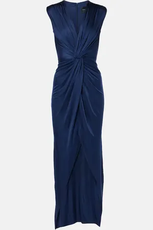Costarellos Indra gathered jersey gown