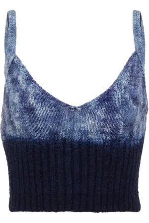Altuzarra Sim tie-dye silk crop top