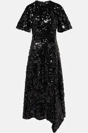 Ganni Sequined velvet maxi dress