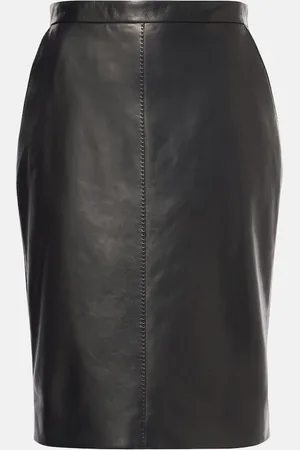 Saint Laurent Leather pencil skirt