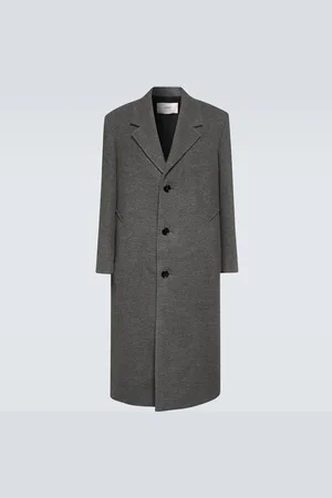 Ami Single-breasted wool-blend coat