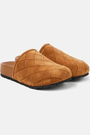 Bottega Veneta Reggie Intrecciato suede mules