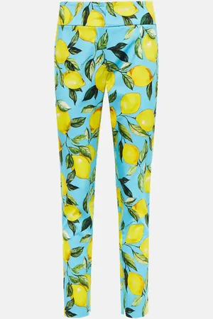 Dolce & Gabbana Printed cotton-blend high-rise pants