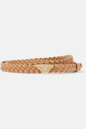 Prada Logo leather belt