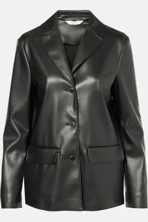 Max Mara Odilia faux leather blazer