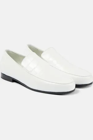 Totême The Oval croc-effect leather loafers
