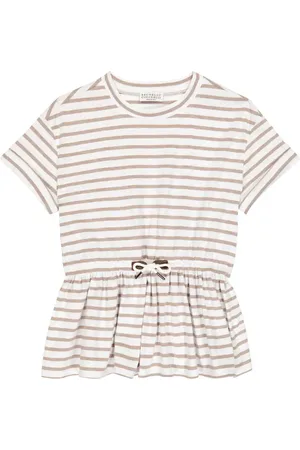 Brunello Cucinelli Striped cotton jersey T-shirt