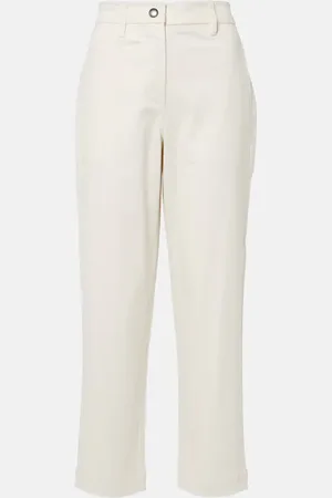 Proenza Schouler White Label Cait cotton-blend tapered pants