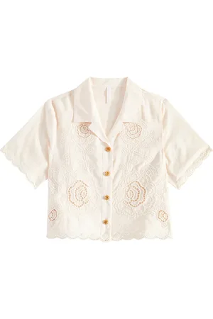 ZIMMERMANN Halliday embroidered cotton shirt
