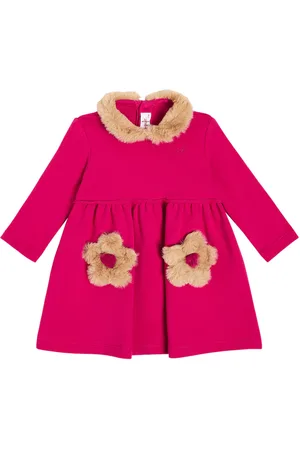 Il gufo Baby cotton fleece dress