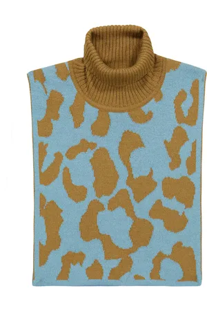 PAADE Intarsia-knit wool-blend shawl