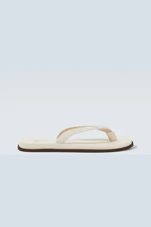 Brunello Cucinelli Leather thong sandals