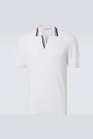 Orlebar Brown Horton cotton-blend bouclÃ© polo shirt