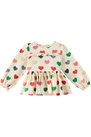 Konges Sløjd Elin printed cotton seersucker blouse