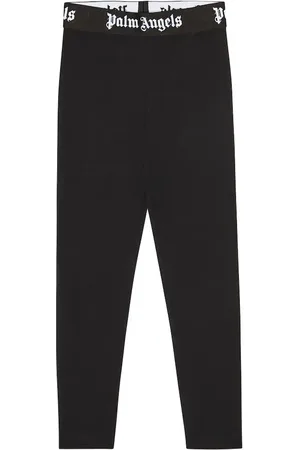 Palm Angels High-rise cotton-blend leggings