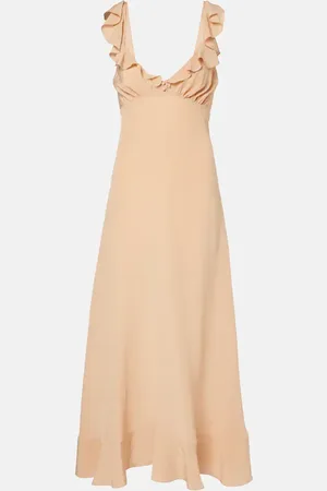 Chloé Ruffled silk crÃªpe de chine maxi dress