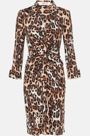 Diane von Furstenberg Sheska leopard-print midi dress