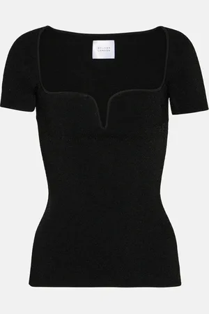 GALVAN Gaia ribbed knit top