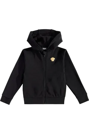 VERSACE Medusa cotton jersey zip-up sweatshirt