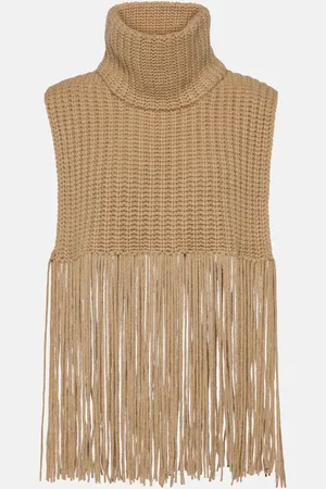 Lisa Yang Kayla fringed cashmere collar