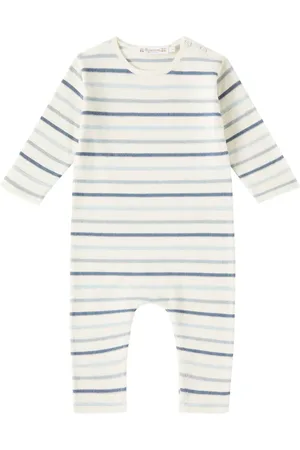 BONPOINT Baby Carl striped cotton onesie