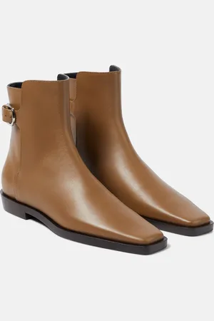 Totême The Belted leather ankle boots