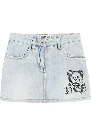 Moschino Teddy Bear denim skort