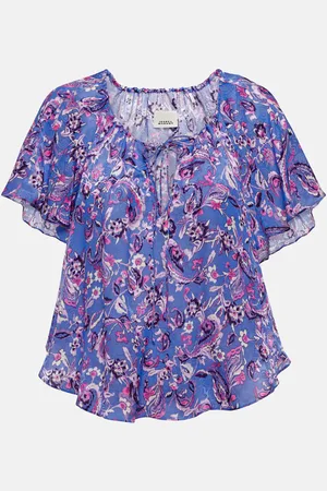 Isabel Marant Penelope printed silk-blend top