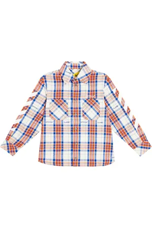 OFF-WHITE Arrows checked cotton-blend shirt