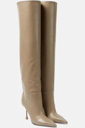 Jimmy Choo Cycas 95 leather over-the-knee boots