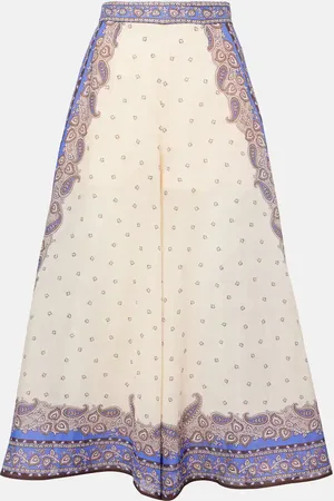 ZIMMERMANN Maxine paisley ramie culottes