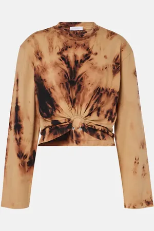 Paco rabanne Tie-dye cotton jersey T-shirt