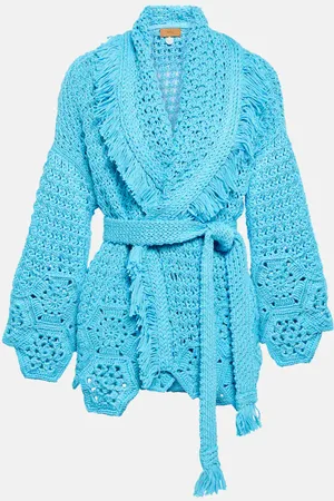Alanui Blooming Flowers cotton cardigan