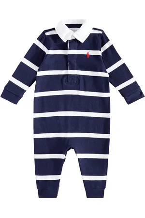 Ralph Lauren Baby Rugby striped cotton onesie