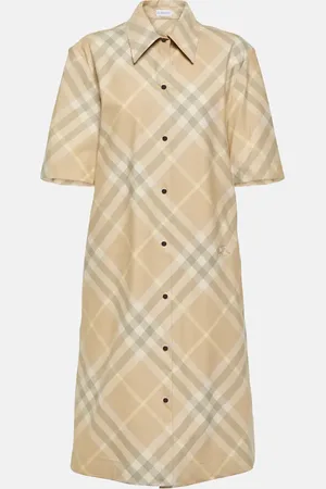 Burberry Check cotton shirt dress