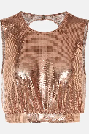Paco rabanne Metallic mesh top