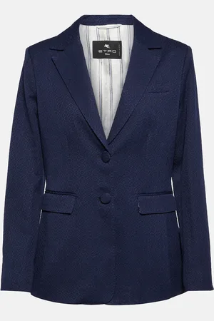Etro Paisley jacquard cotton blazer