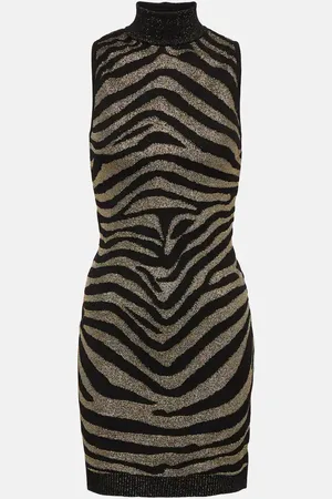 Balmain Zebra-print minidress