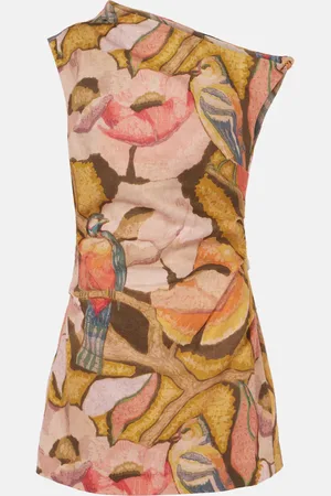 SIR Talulah floral linen minidress