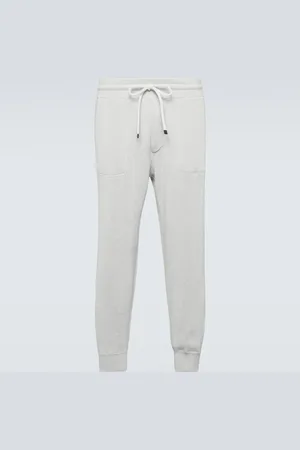 Brunello Cucinelli Ribbed-knit cotton sweatpants