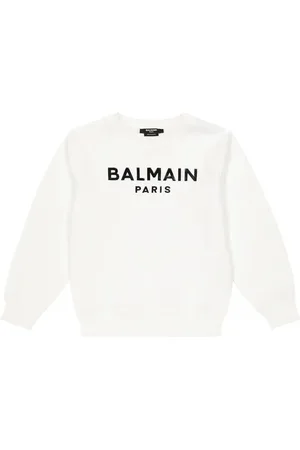 Balmain Logo cotton jersey sweatshirt