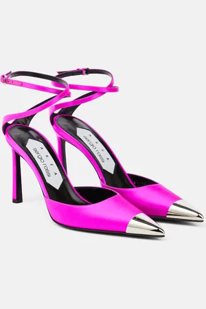 AREA Amazona slingback leather pumps