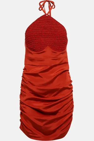 The Mannei Alcala ruched silk-blend minidress
