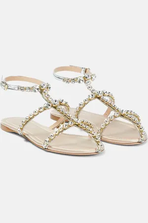 Giambattista Valli Maharani embellished leather sandals