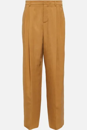 Vince Pleated low-rise wide-leg pants
