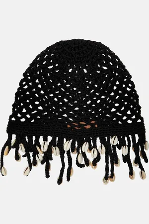 Alanui Mother Nature embellished crochet hat