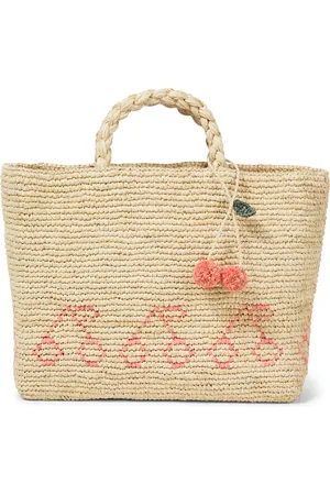 BONPOINT Fama raffia tote bag