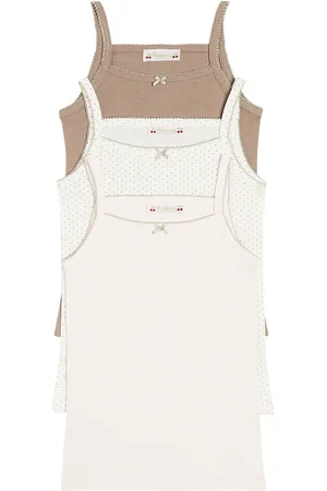 BONPOINT Anice set of 3 cotton tank tops